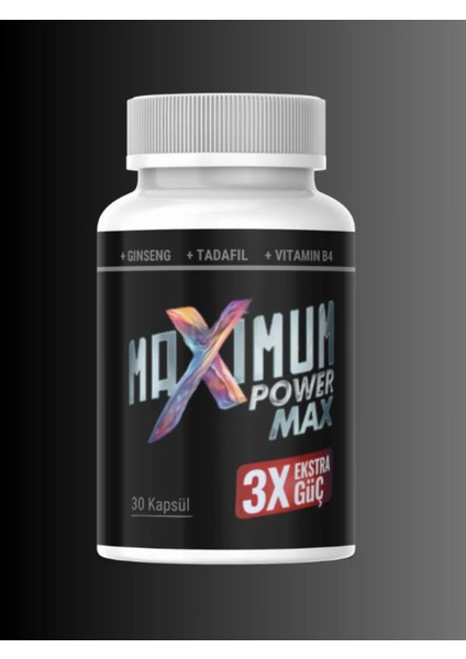 Maximum Power Max 3x Effect Erkeklere Extra Sertlik Maxìmum Güç 30 Lu