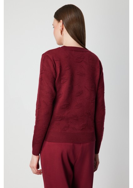 Kabartmalı Triko Kazak 66363-26K modelleri