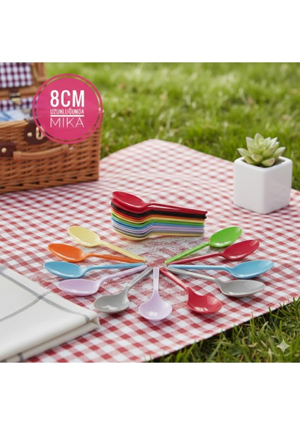 Mika Plastik Kaşık 25'li 8cm