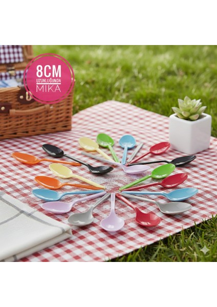 Mika Plastik Kaşık 25'li 8cm fiyatları