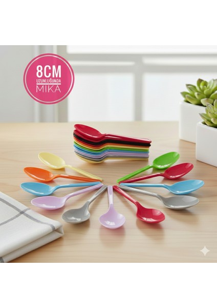 Mika Plastik Kaşık 25'li 8cm indirimleri