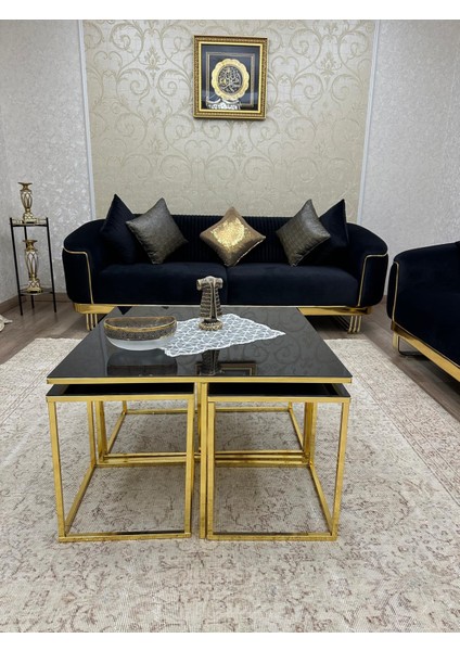 5'li Zigon Sehpa Takımı - Zigon + Orta Sehpa Takımı fırsatları