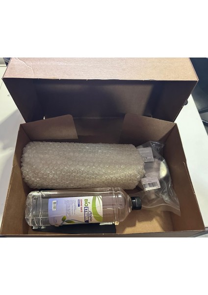 Bioetanol Şömine Kokusuz Dumansız Sıvı Yakıtlı Pratik Masaüstü Taşınabilir Şömine