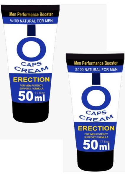 Süper O Caps Erkeklere Sertleştirme Kremi 50 ml x 2 Adet