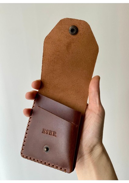 (Isim Yazıyoruz) El Yapımı Deri Modern Erkek Cüzdanı Kartlık indirimleri