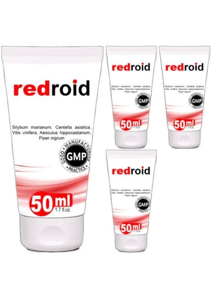 Redroid Rahatlatıcı Bakım Masaj Kremi 4X50 ml