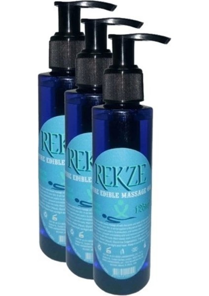 Rekze Erkeklere Kadınlara Özel Sade Yenilebilir Masaj Yağı Pure Edible Massage Oil 125ML 3 Adet
