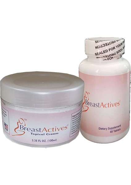 Breastactives 100 ml Krem + 60 Lı Caps Birlikte Kadın Özel Boyut Şekillendirme Takımı