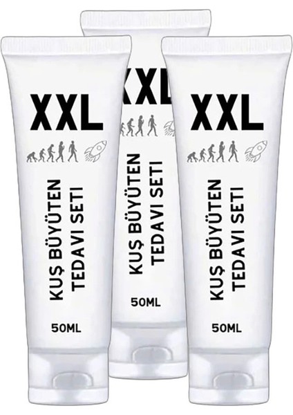 Kuş Büüyütücü Xxlcream Men Enlarger 3 Tane 50 ml Erkeklere Özel Boyut Kremi