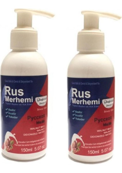 Süper Rus Merhemi Tüy Dökücü Azaltıcı Kremi 150 ml x 2 Adet