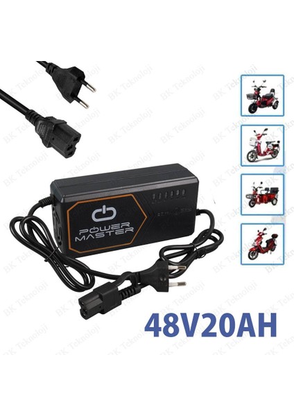 48V20AH 48 Volt 20 Amper Elektrikli Bisiklet Akü Şarj Cihazı fiyatları
