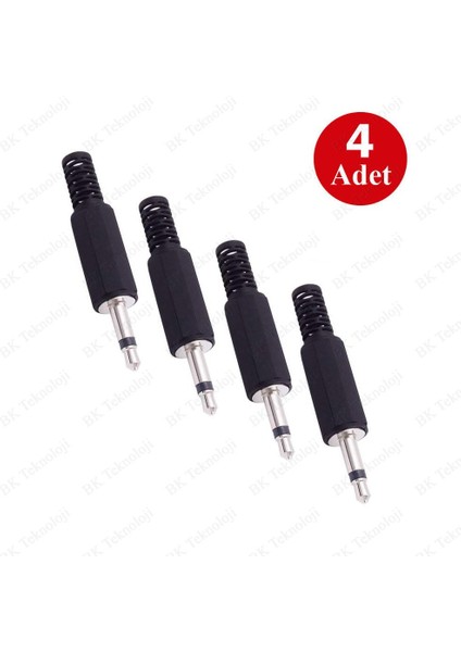 3.5mm Mono Lehimlenebilir Plastik Erkek Ses Jakı 4 Adet fiyatları