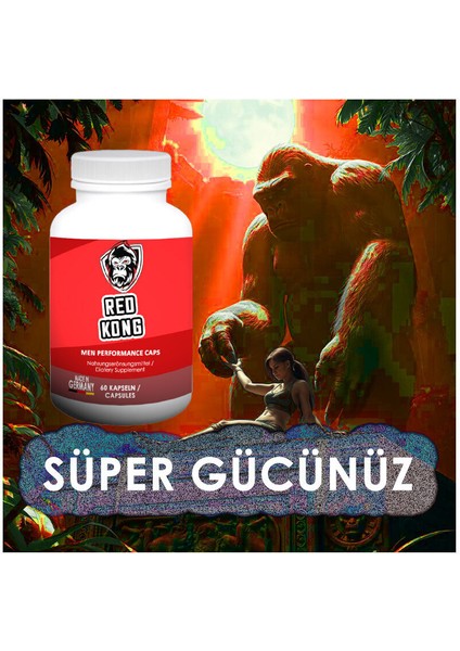 Red Kong Erkeklere Özel Bölge Destekleyici 60'lı Set+Afrodizayn Masaj Yağı modelleri