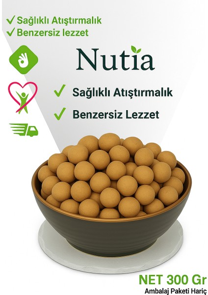 Nutia Çorum Özel Serisi Baharat ve Sarımsak Aromalı Taze Çıtır Leblebi 300 gr
