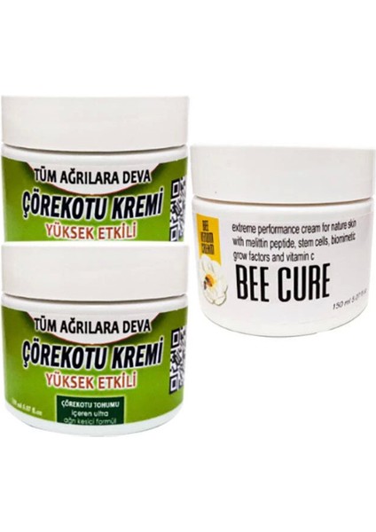 Süper Çörek Otu Rahatlatıcı Mesaj Kremi 2 x 100 ml - Bee Cure Krem 150 ml