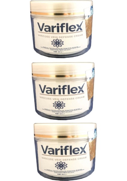 Varix Variflex Leg Bacak ve Vars Bakımı Kremi 100 ml x 3 Adet