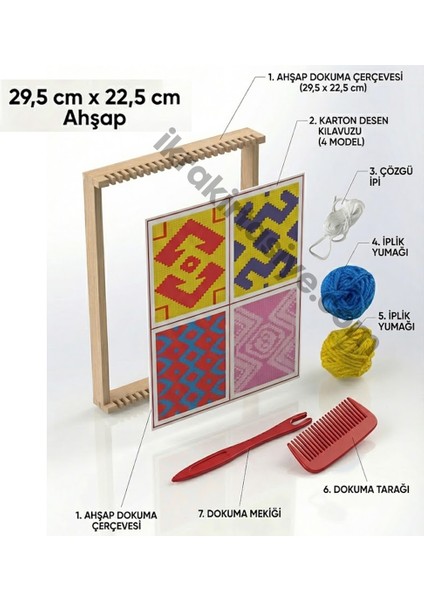 Halı Dokuma Tezgahı ve Seti – Ahşap Halı Dokuma Projesi, Okul Projeleri İçin Tam Set modelleri