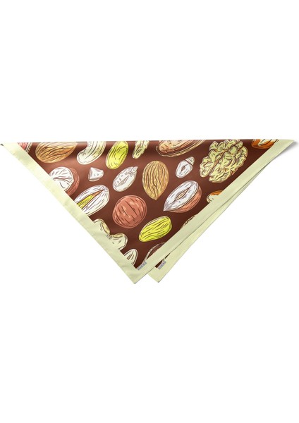 Kuruyemiş Desenli Bandana Fular indirimleri