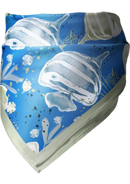 Balık Desenli Bandana Fular modelleri