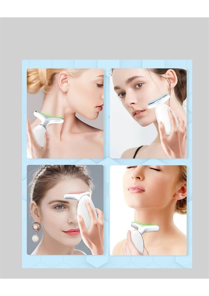 3 Modlu Boyun ve Yüz Bakım Cihazı – Ems Temizleme Sıcak Masaj ve Renkli Işık - FEİ2906-984 indirimleri