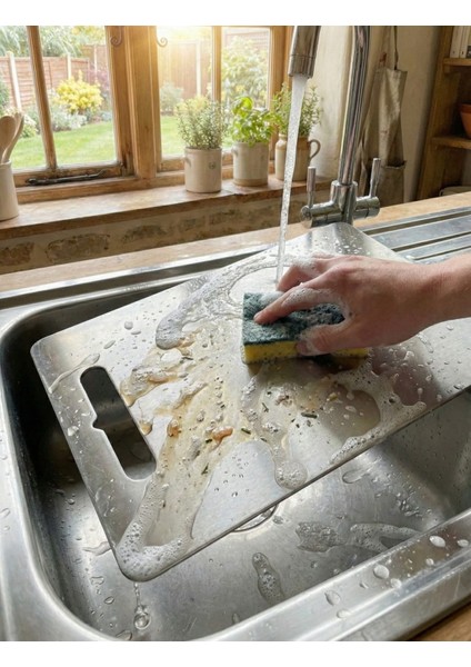 /Paslanmaz Çelik Kesme Tahtası/Büyük+Küçük Boy modelleri