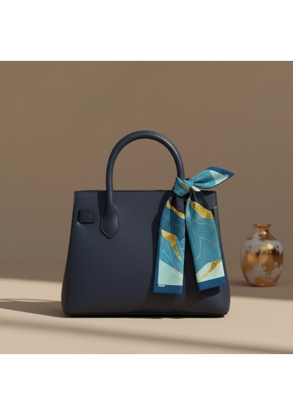 Altın Detaylı Gece Manzara Desenli Bandana Fular fiyatları