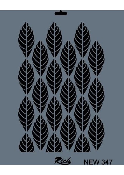 Rich New Seri N-347 Stencil 35X25 cm