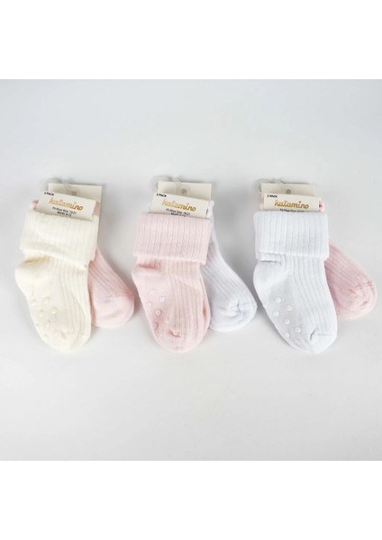 Bfs Ginny 2'li Abs'li Kız Bebek Soket Çorap K44109 Asorti