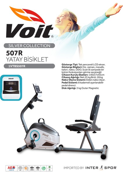 507RK Silver Collection Yatay Bisiklet fiyatları