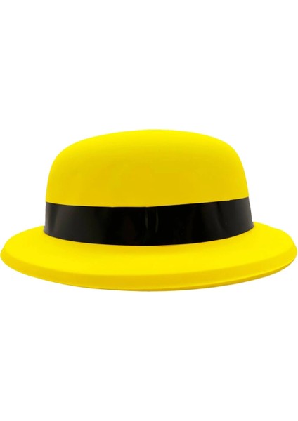 Bfs Neon Partisi Sarı Renk Melon Plastik Parti Şapkası