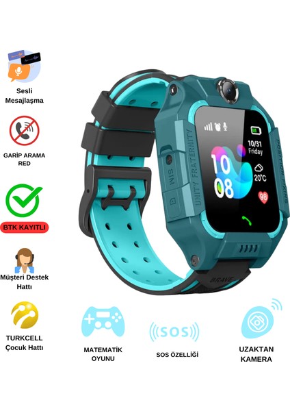 Uz 2g Akıllı Çocuk Saati Sim Kartlı ve Sesli Görüşme