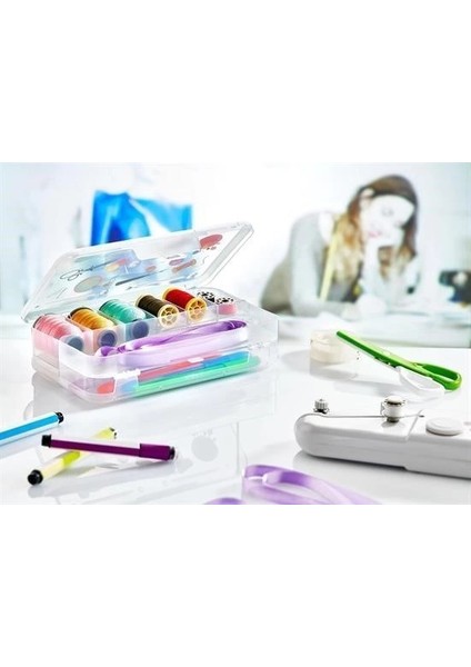 Çift Taraflı Bölmeli Hobi Dikiş Kutusu Ardunio Malzeme Kutusu