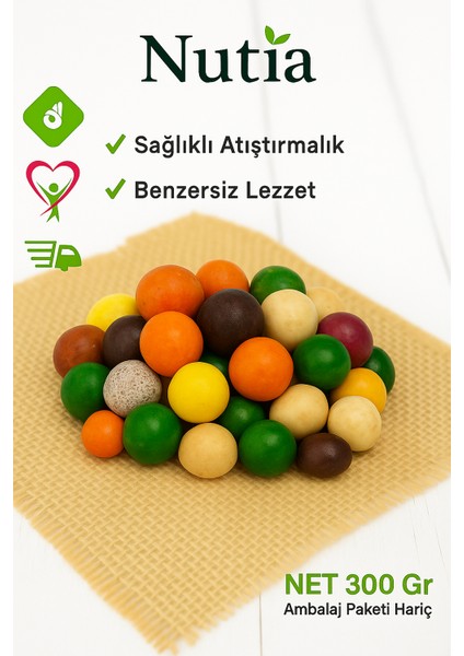 Nutia Çorum Özel Serisi Meyve Dolgulu Çikolata Kaplama Draje 300 gr fiyatları