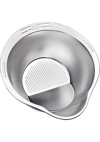 Bfs Inox Süzgeç Pirinç Makarna Salata Süzgeci 304 Paslanmaz Çelik 2 Adet