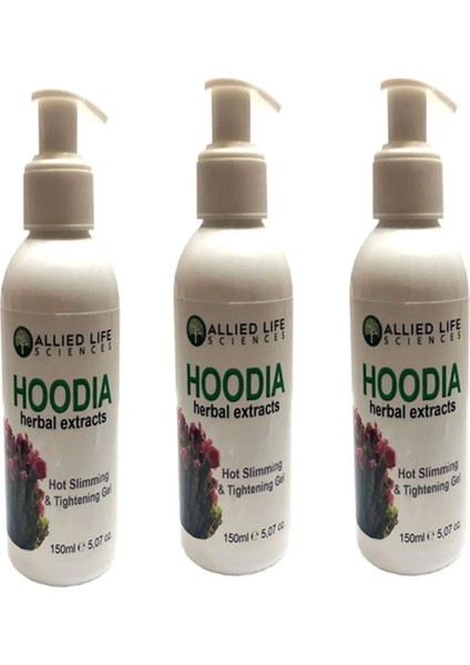 Hoodia Sıkılaştırıcı ve Jel 150 ml / Hoodia Firming Slimming Gel 150 ml x 3 Adet