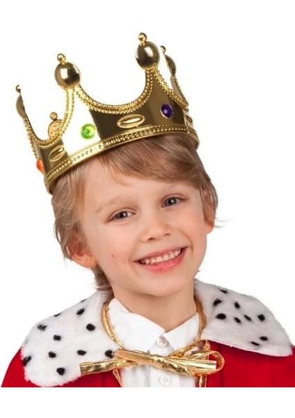 Bfs Plastik Kral Tacı Altın Renk Çocuk Boy modelleri