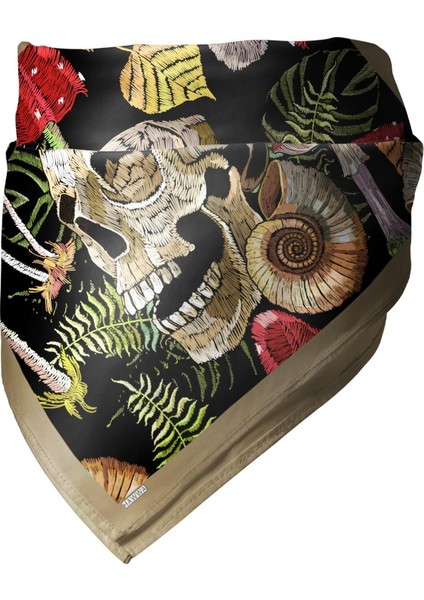 Kafatası Desenli Bandana Fular modelleri