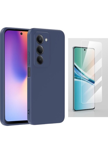 Xiaomi Redmi 15 Kılıf Zore Mara Lansman Kapak + Temperli Cam Ekran Koruyucu