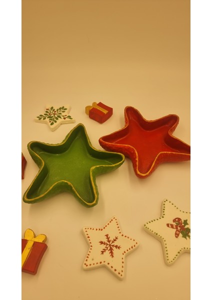 2 Li Yıldız Mumluk &sunum Tabağı fiyatları