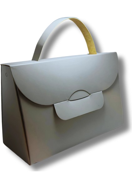 El Çantası Formunda Hediye Kutusu - 20X13X9 cm - Özel Tasarım Hediyelik Çanta