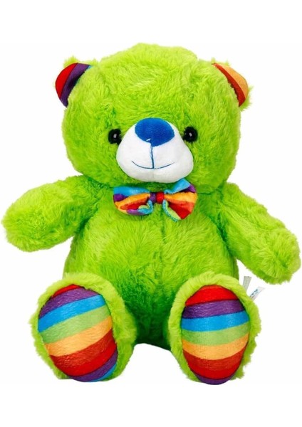 Bfs Oturan Kurdeleli Renkli Peluş Ayı 30 cm fiyatları
