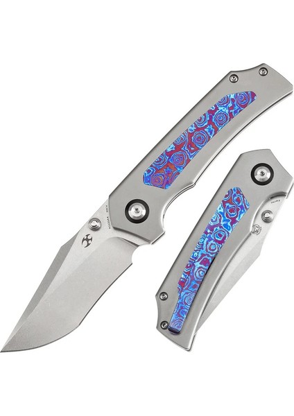 Fermi |titanyum + Timascus Sap | Cpm 20CV Çelik Çakı | K1122A4