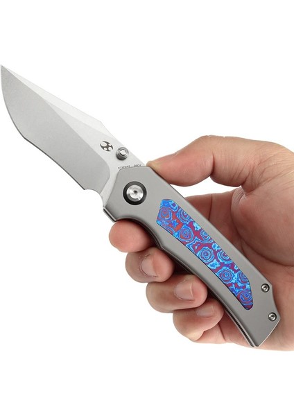 Fermi |titanyum + Timascus Sap | Cpm 20CV Çelik Çakı | K1122A4 fırsatları