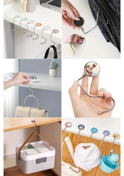 Masaya Takılabilen Çanta Askısı Çanta Tipi Pratik Metal Çanta Kanca