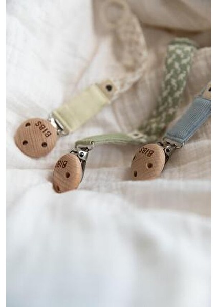 Emzik Askısı GOTS Sertifikalı Organik Pamuk ve FSC Ahşap 22 cm Uzunlukta modelleri