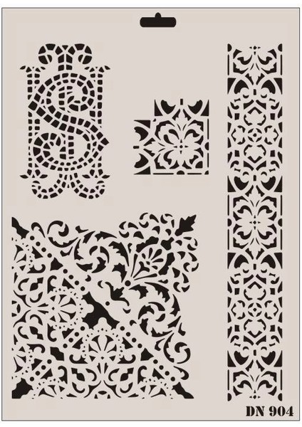 Rich Dantel Seri DN-904 Stencil 35X25 cm
