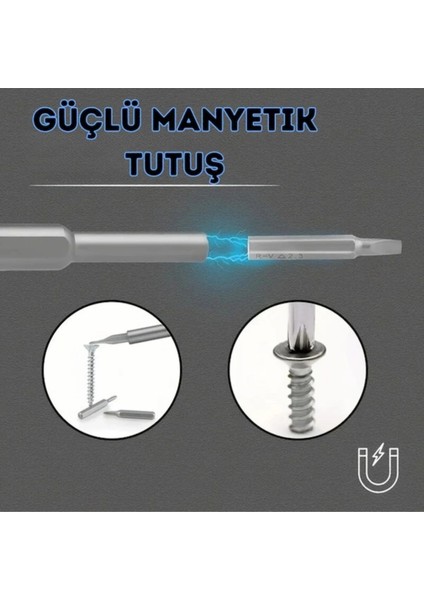 25 Parça 24 Farklı Uçlu Mıknatıslı 25 In 1 Tornavida Seti fırsatları