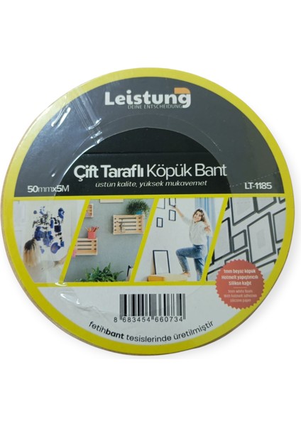 50MMX5METRE Çift Taraflı Köpük Bant