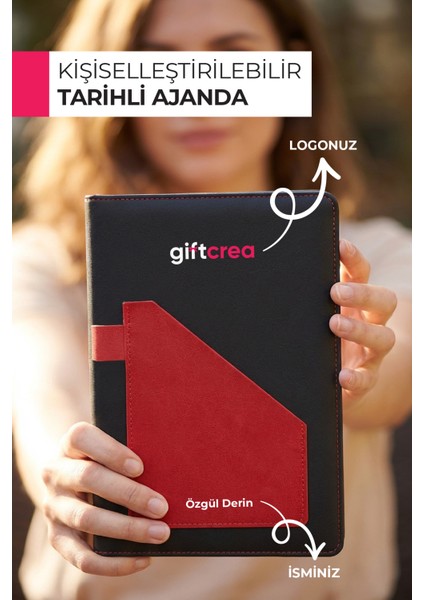 2026 Yılı Özel Termo Deri Kartlıklı Ajanda – 320 Sayfa | Kişiye & Kuruma Özel modelleri