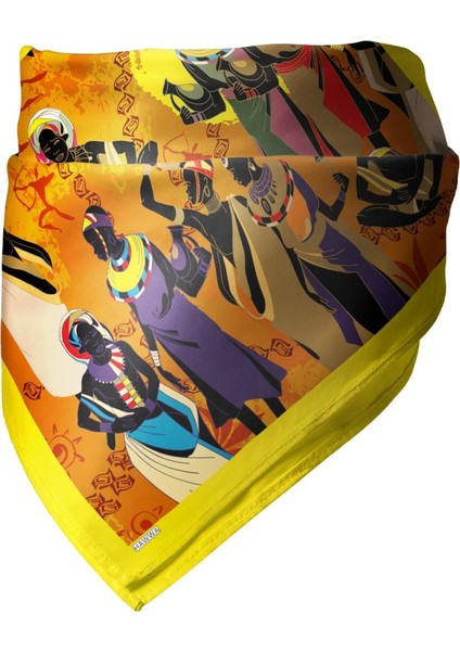 Afrika Desenli Bandana Fular modelleri